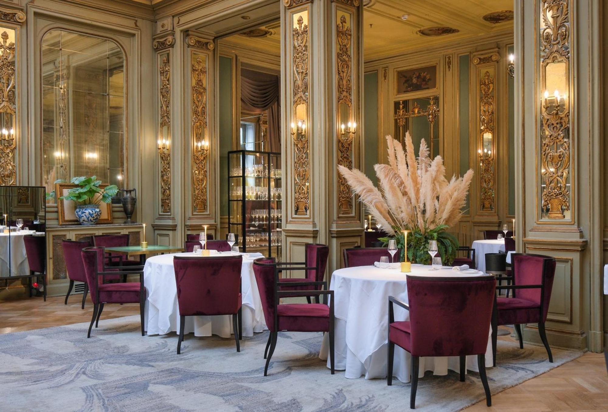 Grand Hotel Et Des Palmes Palermo Eksteriør billede Restaurant Le Meurice